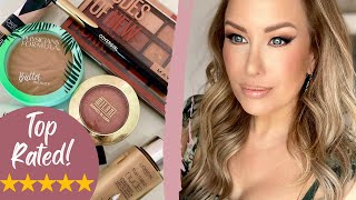 FULL FACE OF TOP RATED DRUGSTORE MAKEUP  Risa Does Makeup [upl. by Kariotta395]