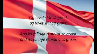 Danish National Anthem  quotDer Er Et Yndigt Landquot DAEN [upl. by Egas]