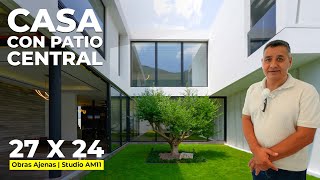 CASA CON PATIO CENTRAL MODERN COURTYARD HOUSE  Obras Ajenas  Studio AM11 [upl. by Ailene]