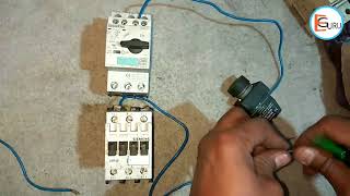 Overload Relay Control Wiring in MPCB Starter  Electric Guru [upl. by Ebbarta]