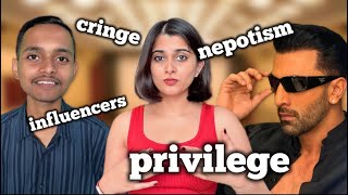 are indian influencers actually cringe OR are you just classist amp privileged [upl. by Hakvir]