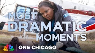 The Most Dramatic Chicago Med Fire and PD Moments  One Chicago  NBC [upl. by Nehtanhoj]