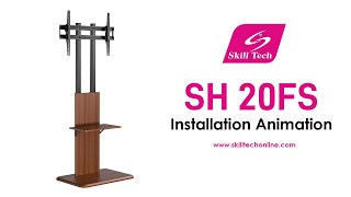 Modern Slim TV Floor Stand SH 20FS Installation Video [upl. by Keeley908]