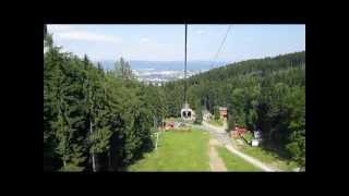 Mit der Seilbahn auf den Jeschken Ještěd [upl. by Scarlett]