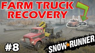 Recovering the Farm Truck  SnowRunner  Ep 8 [upl. by Arabela]