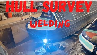 DIY Historic Narrowboat Blacking amp Hull Survey  welding  Propellor Change  Dry Dock [upl. by Furtek]