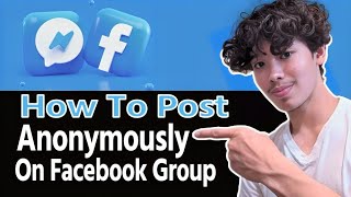 How To Post Anonymously On Facebook Group  Step By Step [upl. by Ydaf]