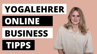 Tipps für Yogalehrer  Yogalehrer Online Kurs  Business Coaching für Yogalehrer [upl. by Sidnala85]