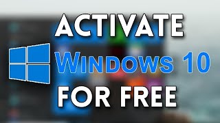 How to Activate Windows 10 For  FREE  2024 [upl. by Eceryt777]