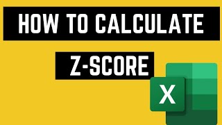 How to calculate z score in Microsoft Excel Zscore [upl. by Radmilla]