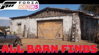 Forza Horizon 5  ALL BARN FINDS LOCATIONS  PART 1 [upl. by Nomolas]