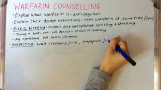 Warfarin Counselling  The Pharmacy Student [upl. by Hsina598]