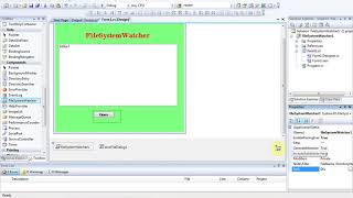 FileSystemWatcher in Cnet  iTechsoftwareacademy [upl. by Karina]