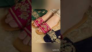 Latest flat juti sandals design for party girls 2024sadalsviralshortstrending [upl. by Nasaj569]