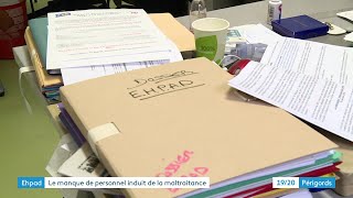 Ehpad  le manque de personnel induit de la maltraitance [upl. by Naahsar447]