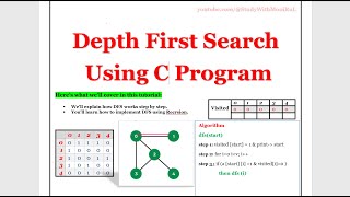 DFS Implementation  DFS Implementation in C Bangla  2024 [upl. by Tija]
