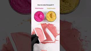 How to make Rosegoldsatisfying color powder mixing🎨 satisfying mixedcolors colormixing [upl. by Boykins106]