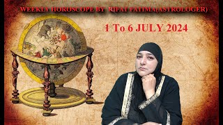 Rifat Fatima Live Stream 1 To 6 July weekly horoscope astrologer BIRTH STONEistikhraP1 [upl. by Raina]