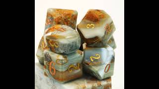 Hedron Rockworks  BC Ocean Picture Stone Dice Set [upl. by Larsen]