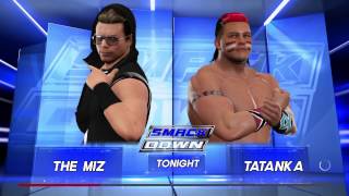 WWE 2K17 Tatanka VS The Miz 1 VS 1 Match [upl. by Maxey]