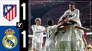 HIGHLIGHTS  Atlético 11 Real Madrid  LaLiga 202425 [upl. by Randee620]