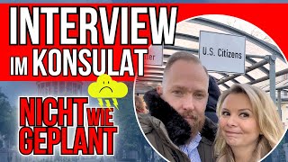 🇺🇸 Schock beim Green Card Interview  US Konsulat  USA Auswanderer VLOG 1 [upl. by Jeremie]