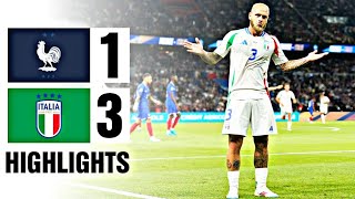 Francia  Italia 13 Hightlights  UEFA Nations League 2024 [upl. by Raff]