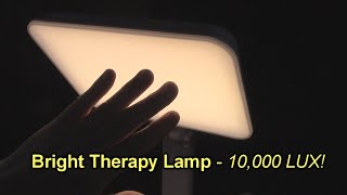 Theralite Brand quotAuraquot LED Bright Light Therapy Lamp  10000 LUX REVIEW [upl. by Aba]