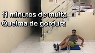 Treino corpo todo para eliminar barriga grande e culotes  11 minutos [upl. by Roselyn]