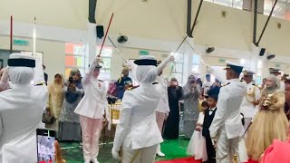 Sword Bearer ⚔️Wedding of Navy Officer  📍Batu Pahat Johor Malaysia swordbearerwedding [upl. by Tingey62]