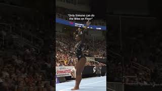 She made that look easy😳 gymnastics floor tumbling simonebiles [upl. by Anner101]