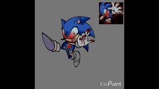 Pendrive drawing sonic fnf fnfmod sonicthehedgehog fridaynightfunkin music sonicexe art [upl. by Pachston]