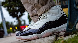 Air Jordan 11 Neapolitan Early Look On Foot Review [upl. by Namhar]