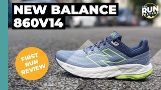 New Balance 860V14 First Run Review  A moderate stability shoe daily training [upl. by Ameen712]