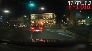 Volvo S80 V8 trolling a Ferrari in Warsaw [upl. by Ecnal685]