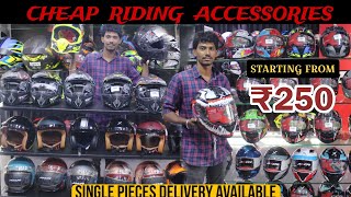 Cheapest Helmet Wholesale amp Retail  bike accessories available  Premium Helmet amp Bike riding gears [upl. by Notsae175]