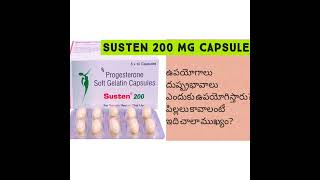 susten 200 mg capsule full information uses side effects price composition etc [upl. by Abdul]