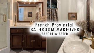 French Provincial BATHROOM MAKEOVER Full Transformation Before amp After Part Three  XO MaCenna [upl. by Carmelia301]