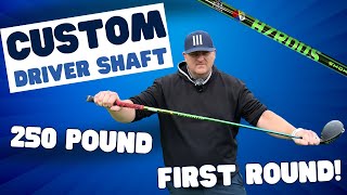 Testing a £250 CUSTOM FITTED DRIVER SHAFT on the coursegarymartingolf customfitting [upl. by Yecaw]