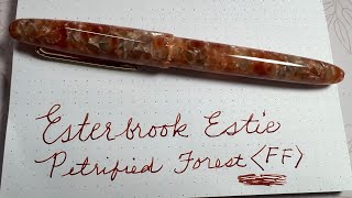 Esterbrook Estie Petrified Forest with a Flex Fine nib [upl. by Northrup]