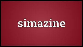 Simazine Meaning [upl. by Ignatz]