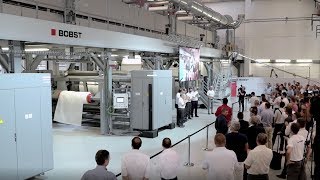 BOBST CO 8000 at Coating Days Open House 2018 [upl. by Hackathorn435]