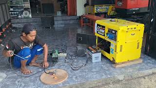 TEST GENSET SILENT 55KW TERNYATA [upl. by Petromilli]