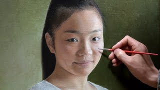 【油絵タイムラプス】女性の肖像 Oil Painting  TimeLapse｜Female Portrait [upl. by Nylikcaj]