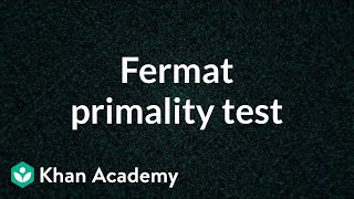 Fermat primality test [upl. by Coad304]