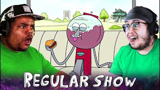 BEST BURGER  Regular Show Season 3 Episode 21 amp 22 GROUP REACTION [upl. by Einafpets]