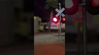 Rebuilt Crossing Signals  Colfax Ave Plaster City CA train modelrailroadingmodeltrains [upl. by Bab]