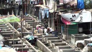 The big laundry of Mumbai at Dhobi Ghats India [upl. by Bael]