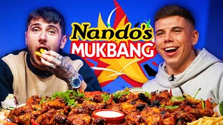 DANNY AARONS REVEALS ALL NANDOS MUKBANG [upl. by Kati186]