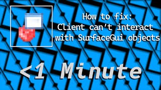 Howtofix SurfaceGui buttonsTextBoxes not working [upl. by Firehs]